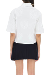 POPLIN SHIRT WITH ALL-OVER LOGO